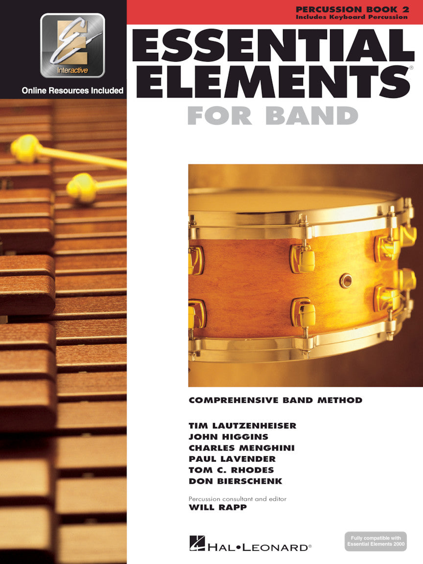 METODO ESSENTIAL ELEMENTS PERCUCION BOOK VOL.2. HAL-LEONARD