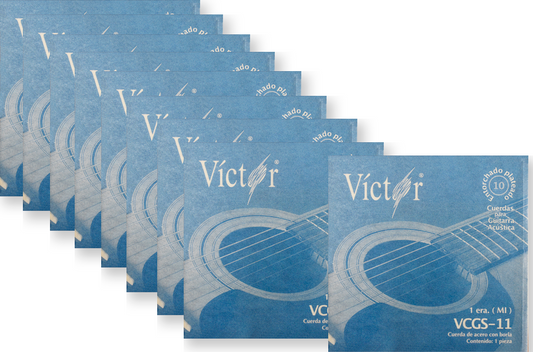 CUERDA VICTOR GUITARRA ACUSTICA ACERO 1RA. DECENA