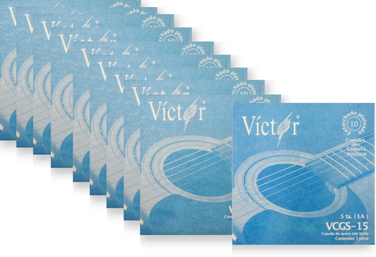 CUERDA VICTOR GUITARRA ACUSTICA ACERO/ENTORCHADA 5TA. DECENA