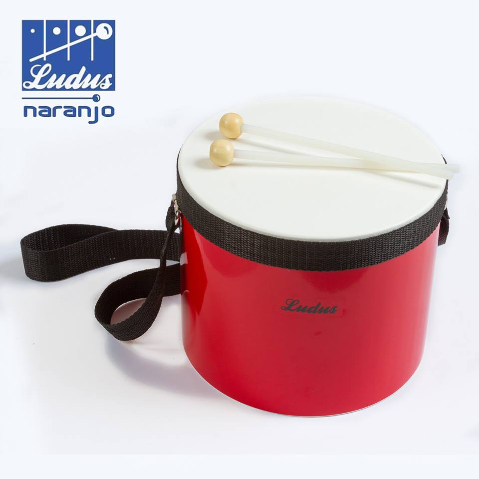 TAMBOR INFANTIL LUDUS 8" CON CORREA Y MACILLOS