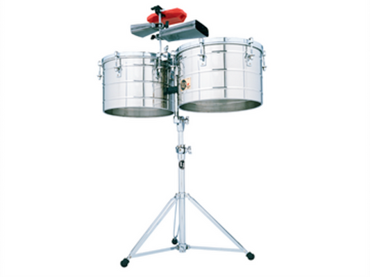 TIMBALES LP TITO PUENTE DE 15''/16'' CROMADOS CON ATRIL