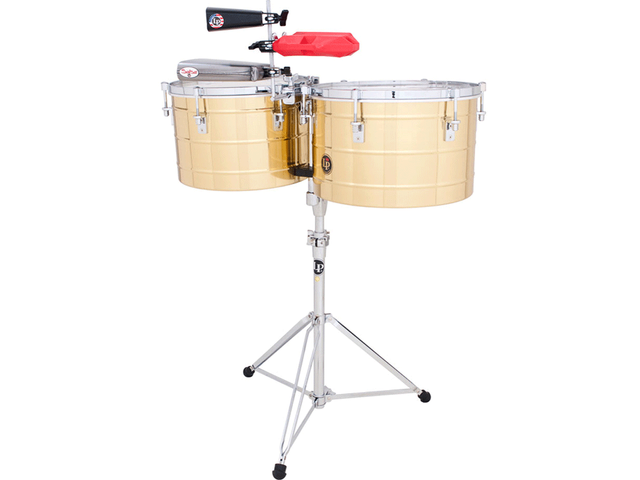 TIMBALES LP TITO PUENTE DE 15''/16'' BRONZE CON ATRIL
