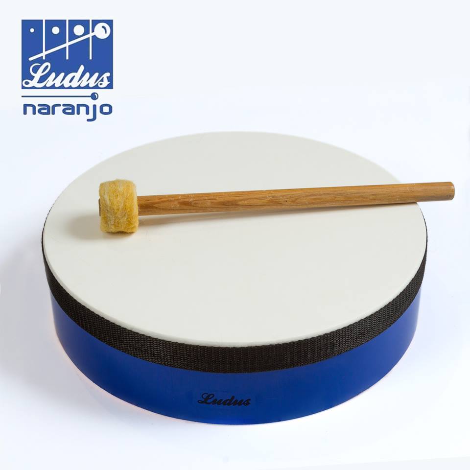 TAMBOR PSICOMOTRICIDAD LUDUS 12" CON MACILLOS
