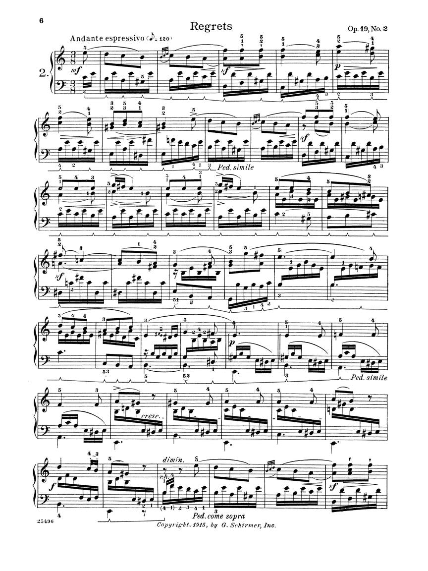 ALBUM FELIX MENDELSON, Canciones sin palabras Piano Solo