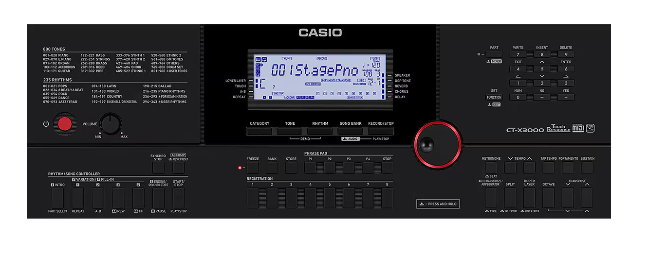 TECLADO ELECTRONICO CASIO PROFECIONAL CT-X3000