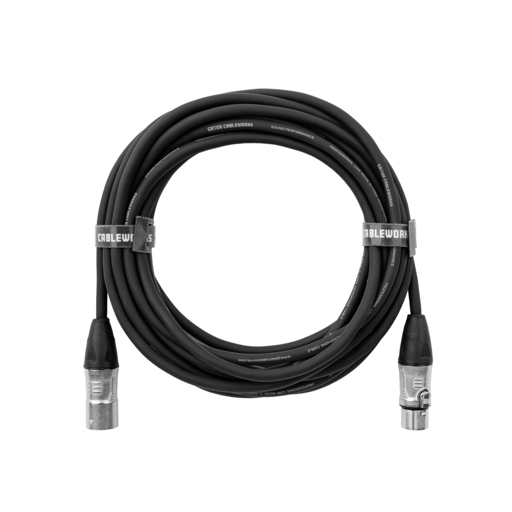 CABLE GATOR CABLEWORKS DE MICROFONO XLR-XLR 10", 3M