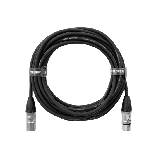 CABLE GATOR CABLEWORKS DE MICROFONO XLR-XLR 10", 3M