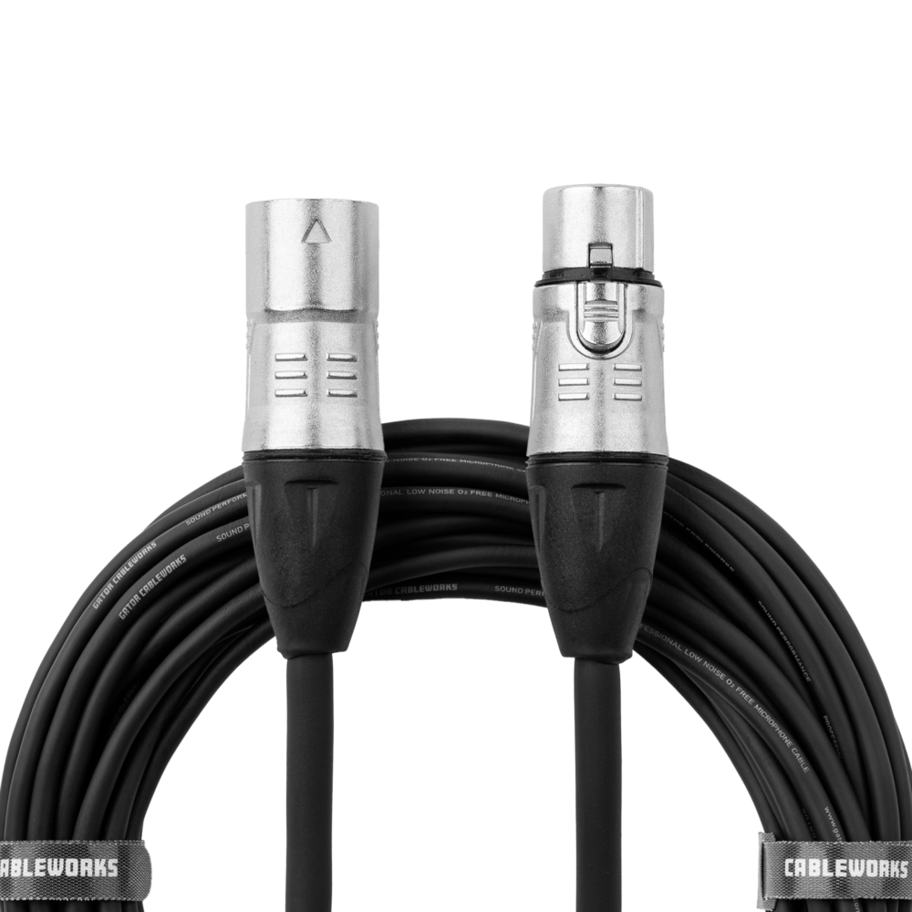 CABLE GATOR CABLEWORKS DE MICROFONO XLR-XLR 30", 9.1M