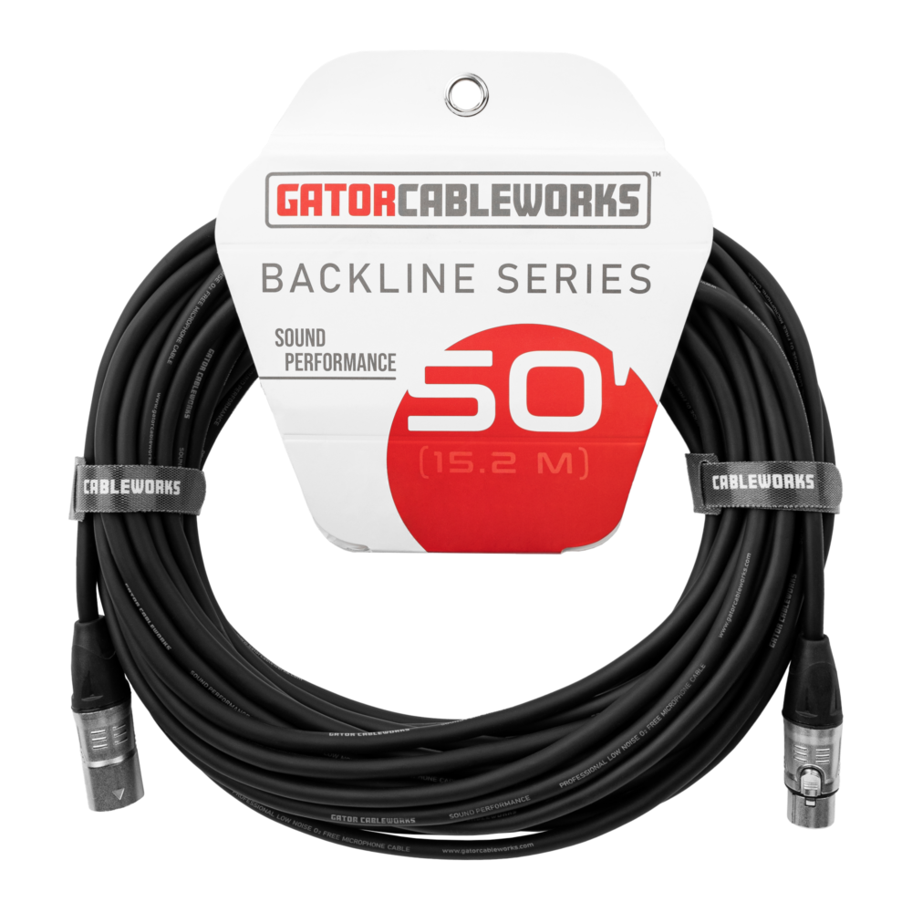 CABLE GATOR CABLEWORKS DE MICROFONO XLR-XLR 50", 15M