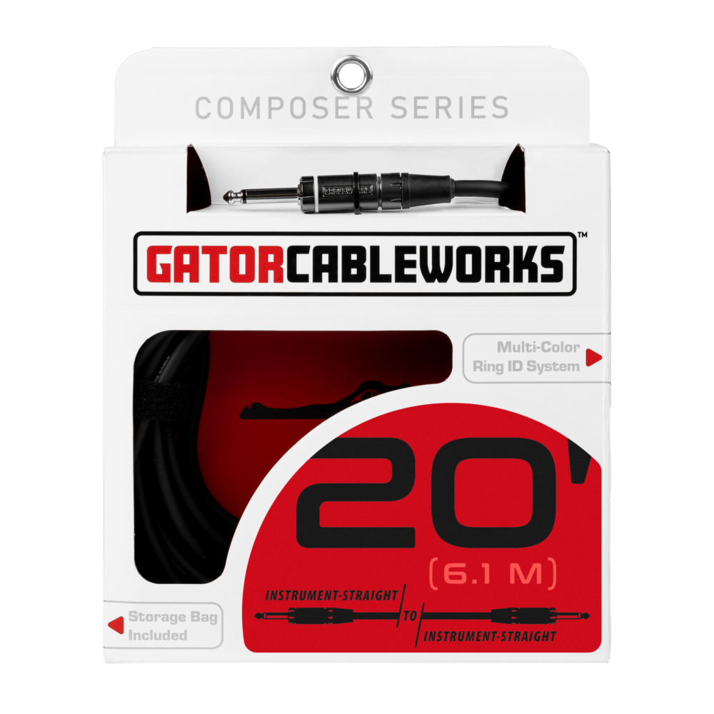 CABLE GATOR CABLEWORKS COMPOCER SERIES INSTRUMENTO 20", 6M