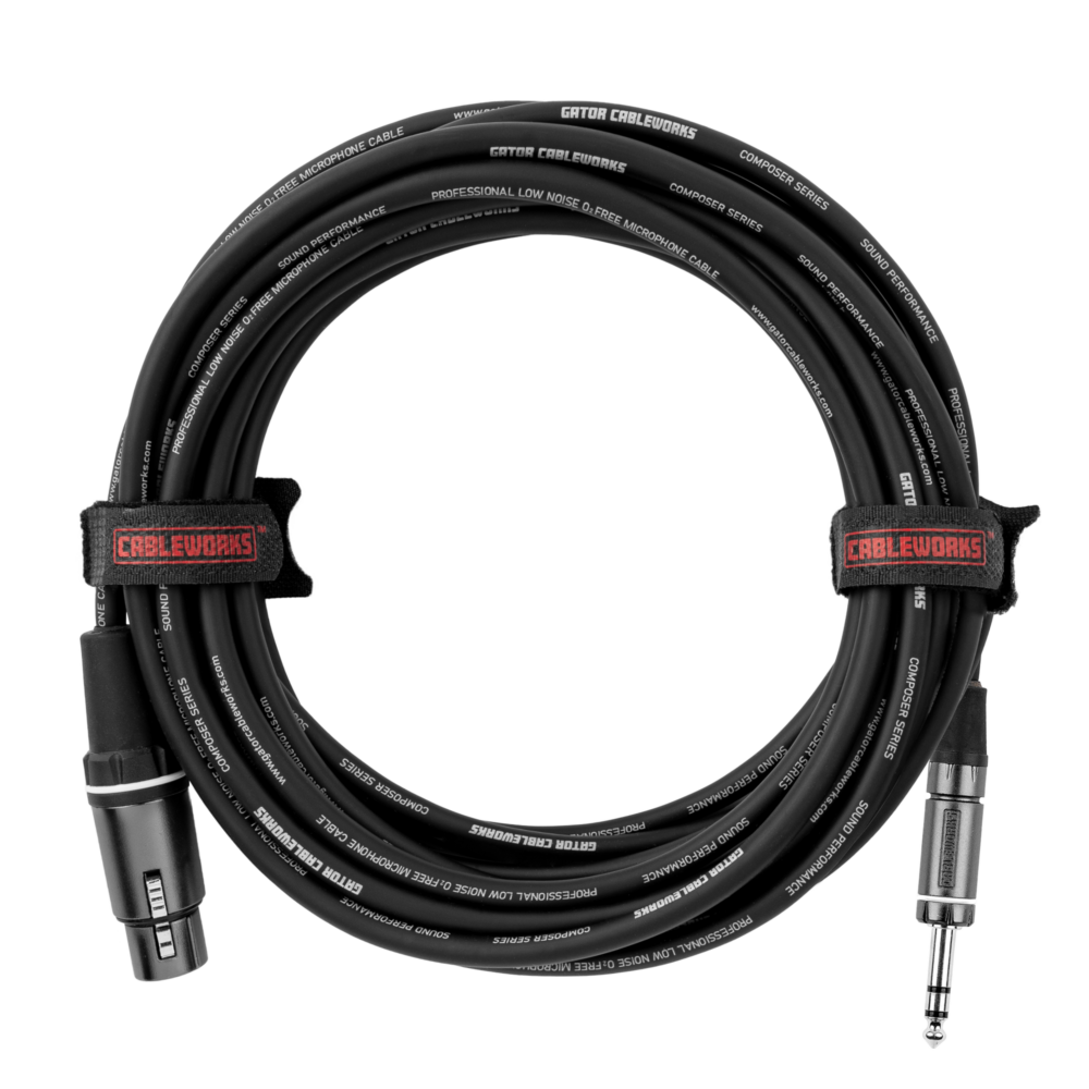 CABLE GATOR CABLEWORKS COMPOCER SERIES DE AUDIO XLR-TRS 10", 3M