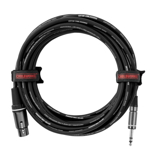 CABLE GATOR CABLEWORKS COMPOCER SERIES DE AUDIO XLR-TRS 10", 3M
