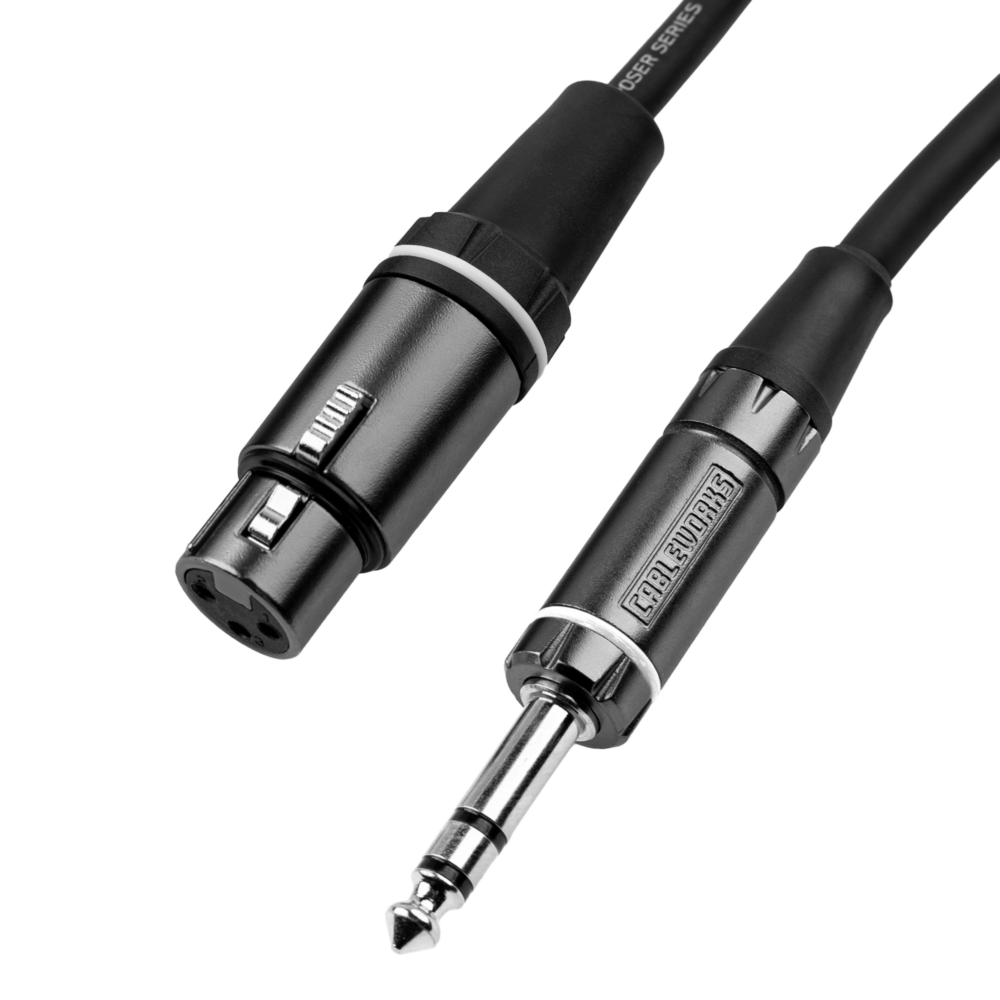 CABLE GATOR CABLEWORKS COMPOCER SERIES DE AUDIO XLR-TRS 10", 3M