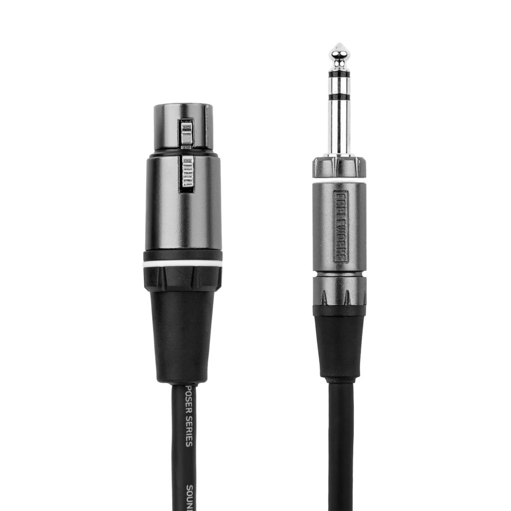 CABLE GATOR CABLEWORKS COMPOCER SERIES DE AUDIO XLR-TRS 10", 3M
