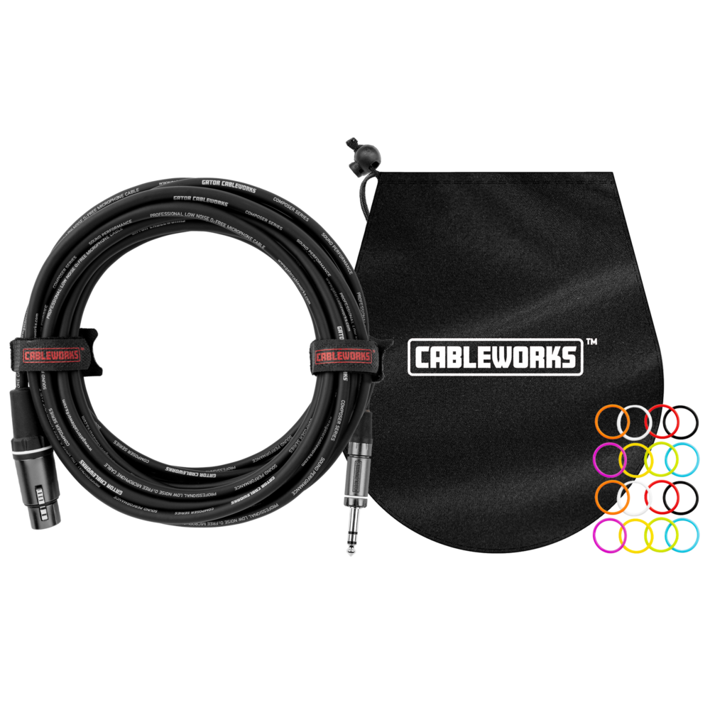 CABLE GATOR CABLEWORKS COMPOCER SERIES DE AUDIO XLR-TRS 10", 3M