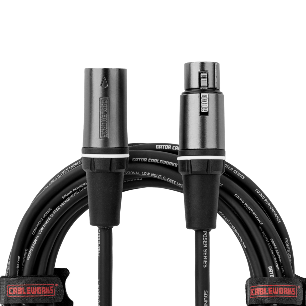 CABLE GATOR CABLEWORKS COMPOCER SERIES DE MICROFONO XLR-XLR 20", 6M