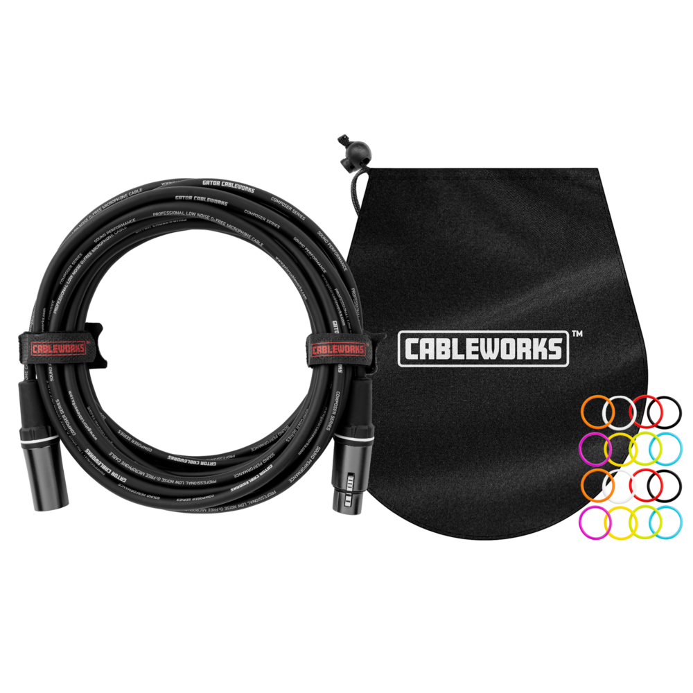 CABLE GATOR CABLEWORKS COMPOCER SERIES DE MICROFONO XLR-XLR 20", 6M