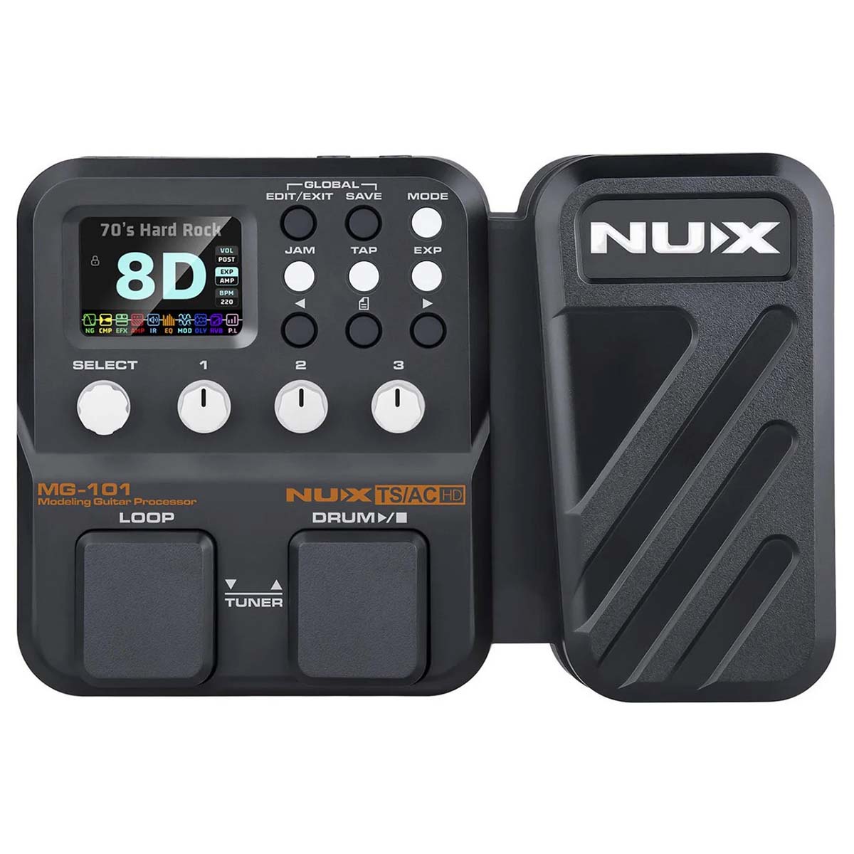 PROCESADOR EFECTOS NUX P/GUITARRA MOD. MG-101