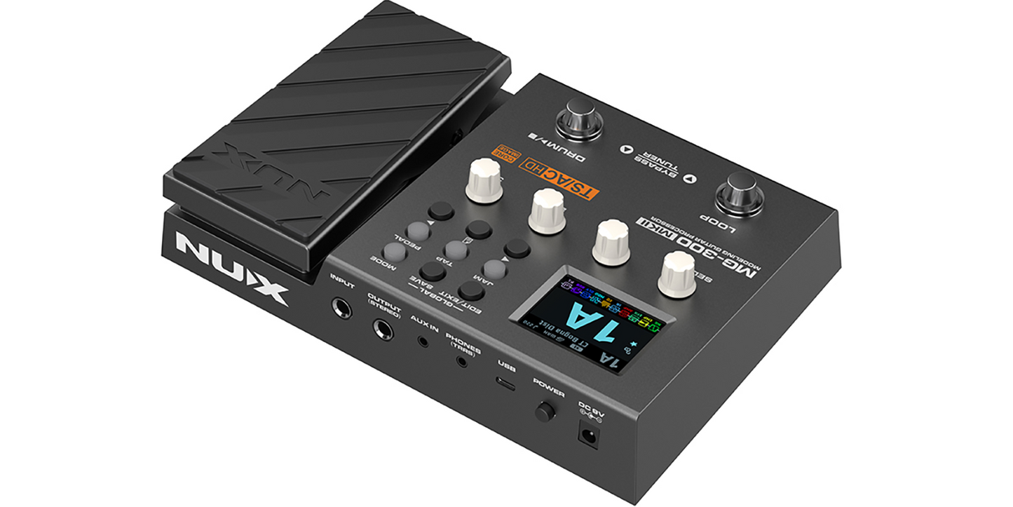 PROCESADOR EFECTOS NUX P/GUITARRA MOD. MG-300 MKII
