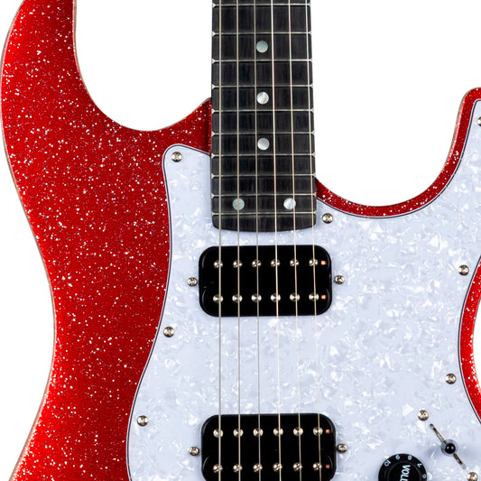 GUITARRA ELECTRICA JET GUITARS STRATOCASTER MOD:JS-500 RED SPARKLE