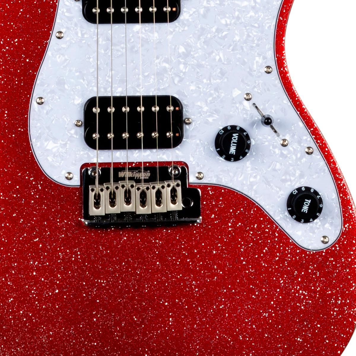 GUITARRA ELECTRICA JET GUITARS STRATOCASTER MOD:JS-500 RED SPARKLE