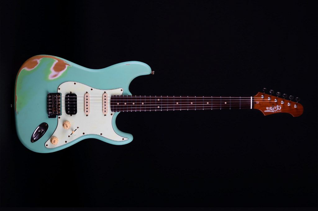 GUITARRA ELECTRICA JET GUITARS STRATOCASTER MOD:JS400 RELIC VERDE