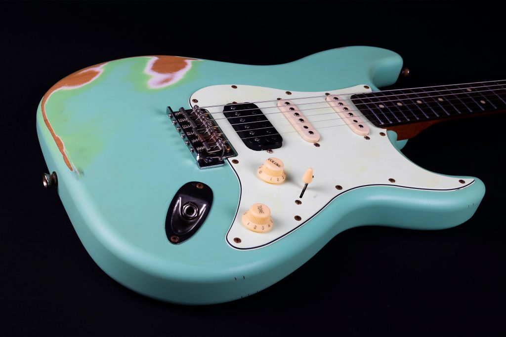 GUITARRA ELECTRICA JET GUITARS STRATOCASTER MOD:JS400 RELIC VERDE