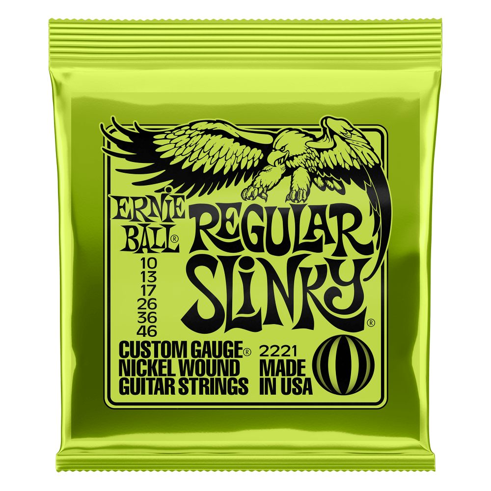 ENCORDADURA ERNIE-BALL GUITARRA ELECTRICA NICKEL WOUND 0.10-0.46 2221