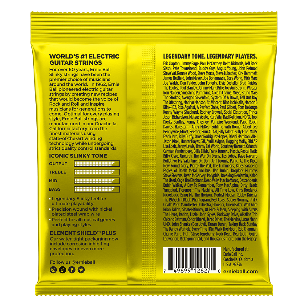 ENCORDADURA ERNIE-BALL GUITARRA ELECTRICA NICKEL WOUND 0.11-0.54 2627