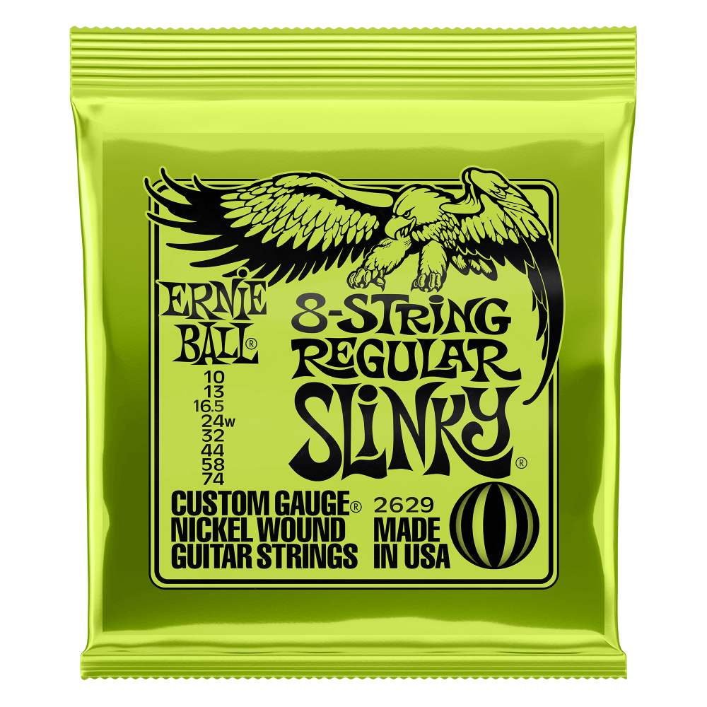 ENCORDADURA ERNIE-BALL Slinky Paradigm 8 Cuerdas Guitarra Eléctrica 0.010-0.74 2629