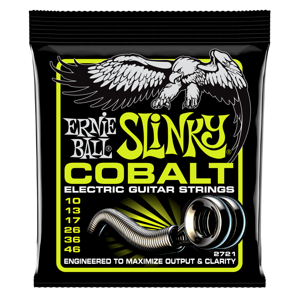 ENCORDADURA ERNIE-BALL Slinky COBALT Guitarra Eléctrica 0.010-0.46 2721