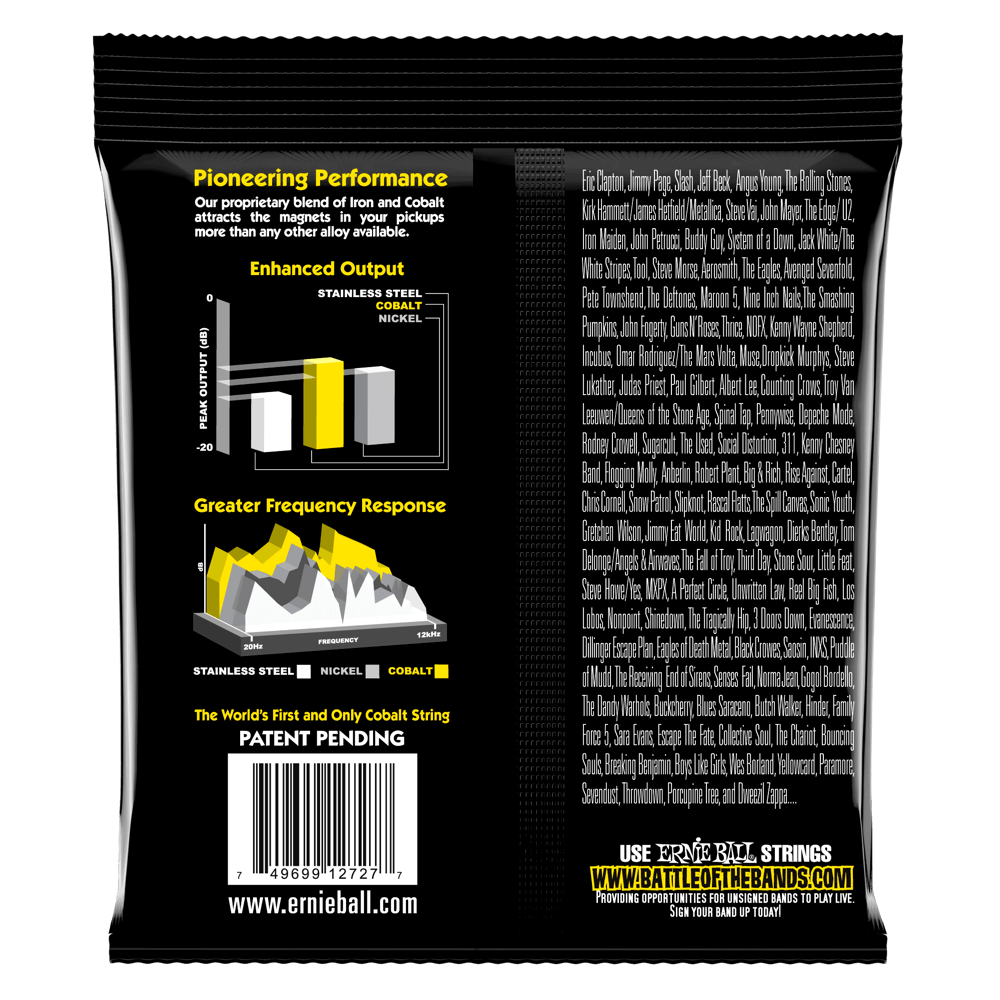 ENCORDADURA ERNIE-BALL Slinky COBALT Guitarra Eléctrica 0.011-0.54 2727