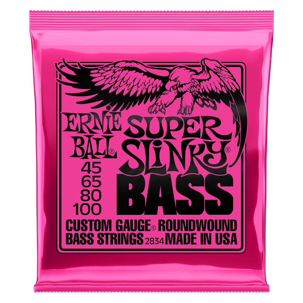 ENCORDADURA ERNIE-BALL bajo eléctrico 4cds Slinky Nickel SUPER 45-100 2834
