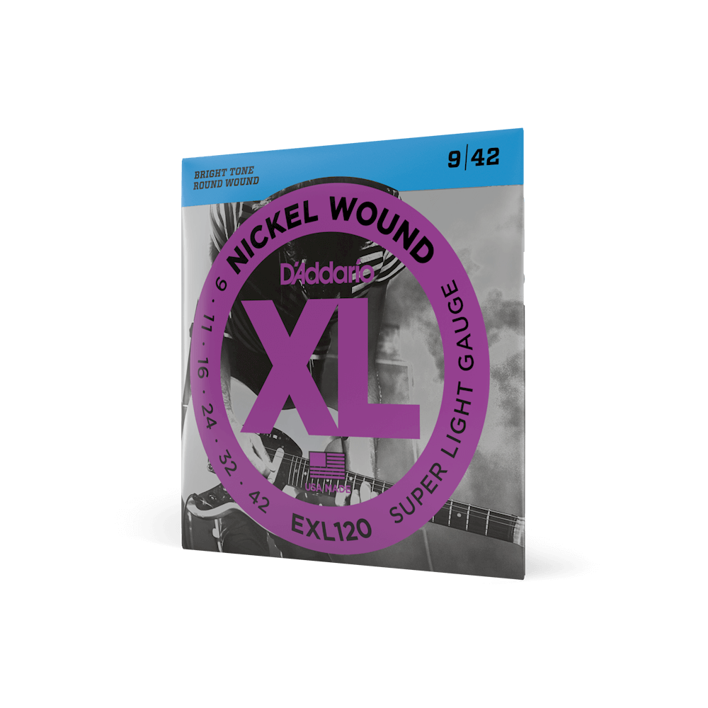 ENCORDADURA D´ADARIO GUITARRA ELECTRICA NICKEL WOUND 0.09-0.42 EXL120