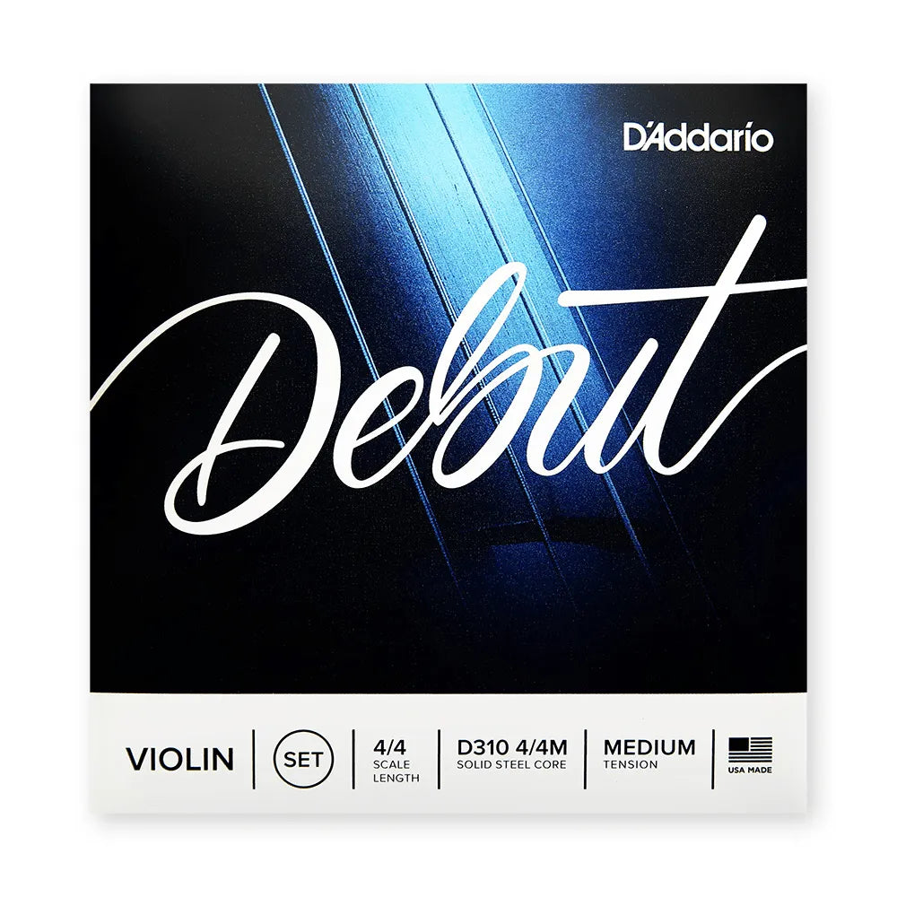 ENCORDADURA D´ADARIO DEBUT VIOLIN SOLID STEEL CORE D310 4/4M