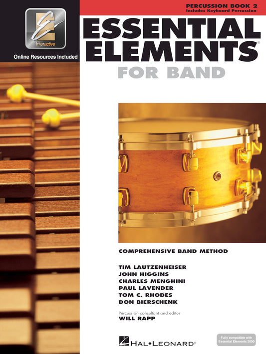 METODO ESSENTIAL ELEMENTS PERCUCION BOOK VOL.2. HAL-LEONARD