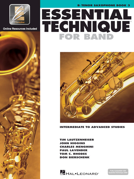 METODO ESSENTIAL TECHNIQUE Bb TENOR SAXOPHONE. HAL-LEONARD