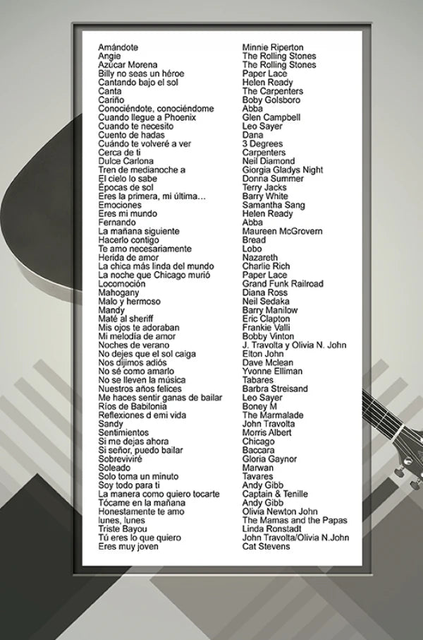 REVISTA GUITARRA FACIL #71 BALADAS EN INGLES DE LOS 70´S