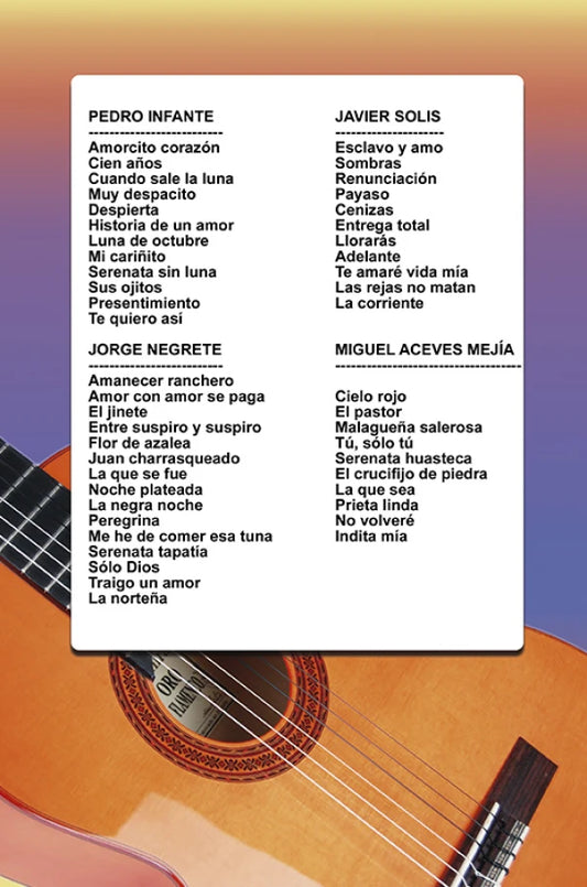 REVISTA GUITARRA FACIL #455 4 GRANDES DE LA CANCION RANCHERA VOL2