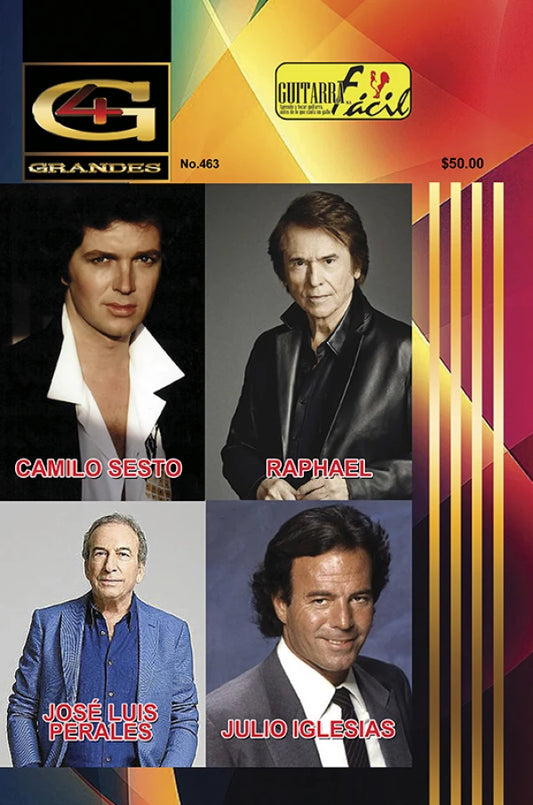 REVISTA GUITARRA FACIL #463 4 GRANDES BALADISTAS ESPAÑOLES