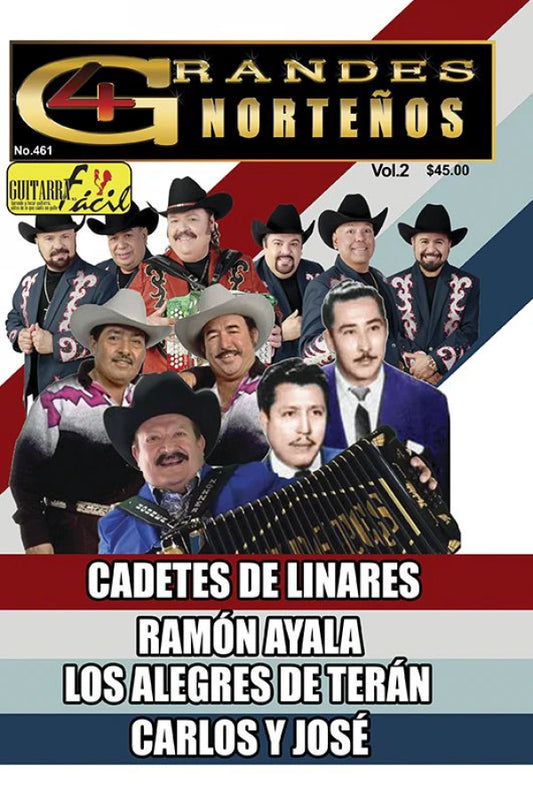 REVISTA GUITARRA FACIL #461 4 GRANDES DE LA MUSICA NORTEÑA
