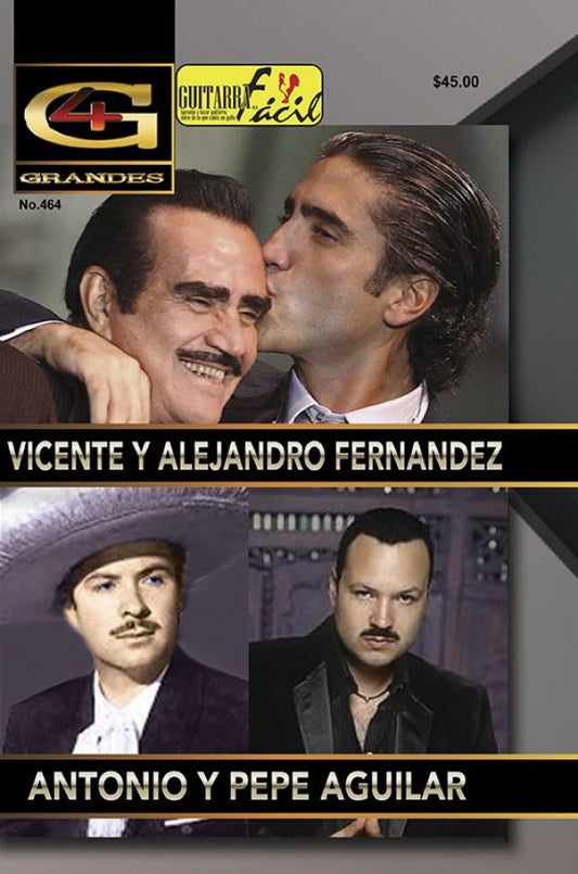REVISTA GUITARRA FACIL #464 4 GRANDES RANCHERO VOL.3