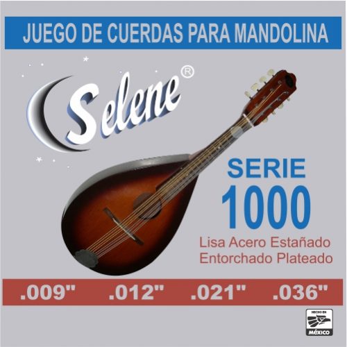 ENCORDADURA SELENE PARA MANDOLINA, 8 CUERDAS ,ACERO ESTAÑADO