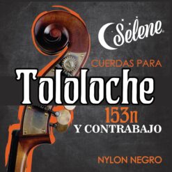 ENCORDADURA SELENE CONTRABAJO. MOD:153 NYLON SOBRE SEDA