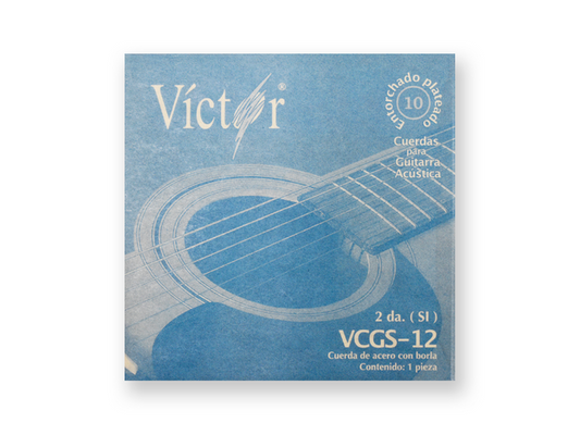 CUERDA VICTOR GUITARRA ACUSTICA ACERO  2DA. DECENA