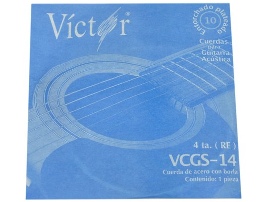 CUERDA VICTOR GUITARRA ACUSTICA ACERO/ENTORCHADA  4TA. DECENA