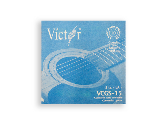 CUERDA VICTOR GUITARRA ACUSTICA ACERO/ENTORCHADA  5TA. DECENA