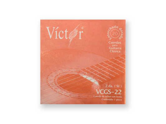 CUERDA VICTOR GUITARRA CLASICA NYLON 2DA. DECENA