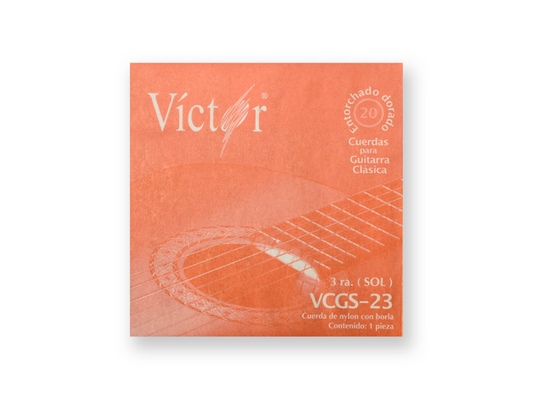 CUERDA VICTOR GUITARRA CLASICA NYLON 3RA. DECENA