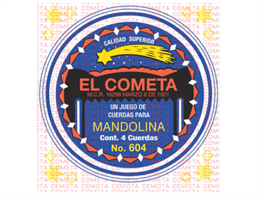 ENCORDADURA EL COMETA PARA MANDOLINA.  MOD:COMA-604